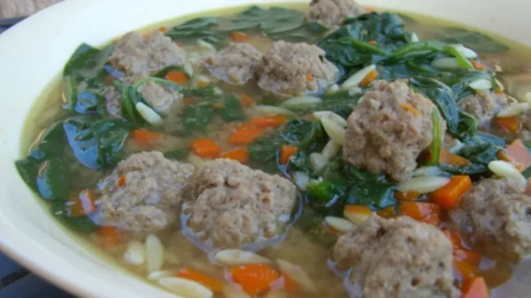 Homemade Italian Wedding Soup That Beats Olive Garden Every Time”