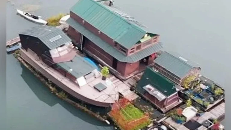 Off-Grid Paradise: How One Man Built a Self-Sustaining Island Home from Scrap