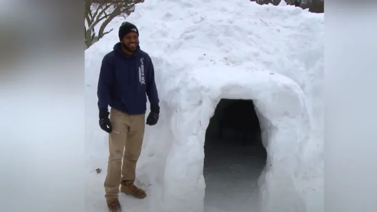 Ohio Dad Builds Epic Multi Room Igloo That’s Cooler Than Most Homes