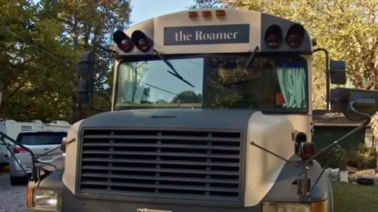 College Student Transforms Old Bus Into Chic Tiny Home You Won’t Believe the Interior