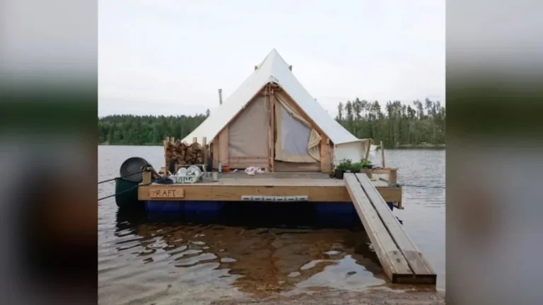 This Couple Ditched the 9 5 to Live in a Floating Tent Home You Won’t Believe the View