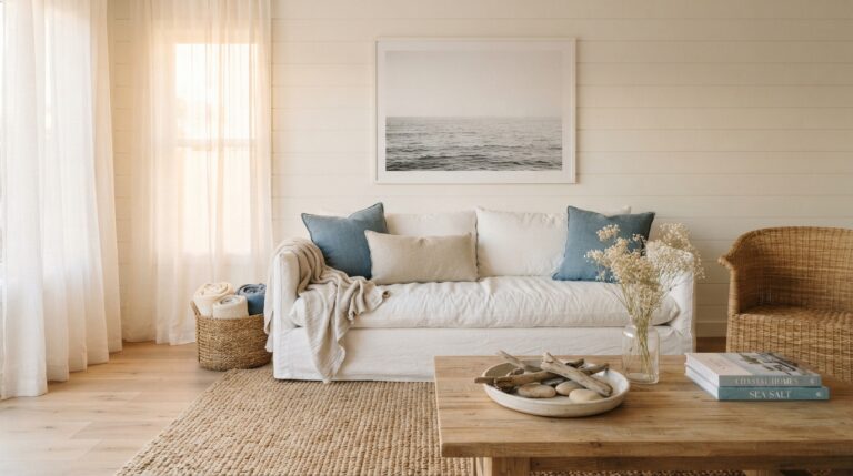 20 Beach Themed Living Room Ideas for a Coastal Look