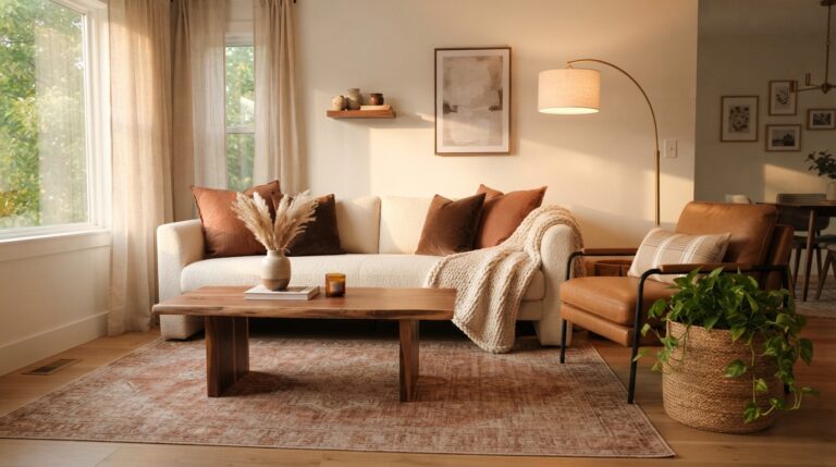 20 Brown and Cream Living Room Ideas That Feel Warm and Timeless