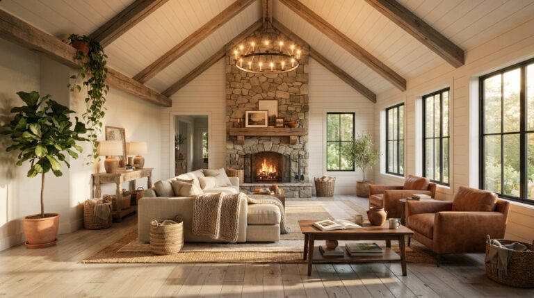 20 Vaulted Ceiling Living Room Ideas That Actually Feel Cozy