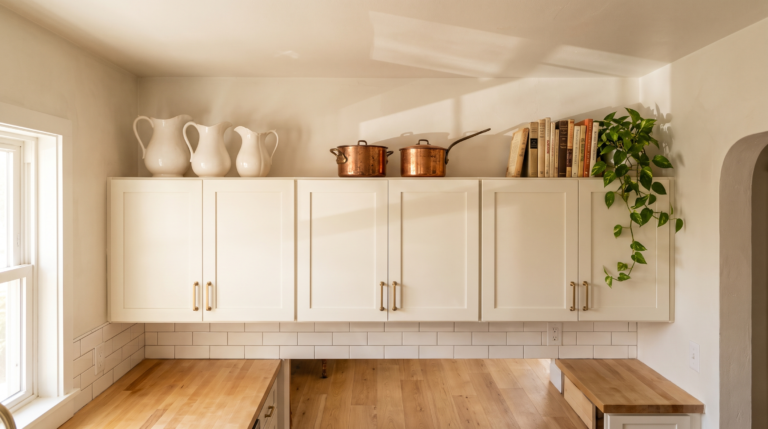 18 Smart Decor Ideas Above Kitchen Cabinets