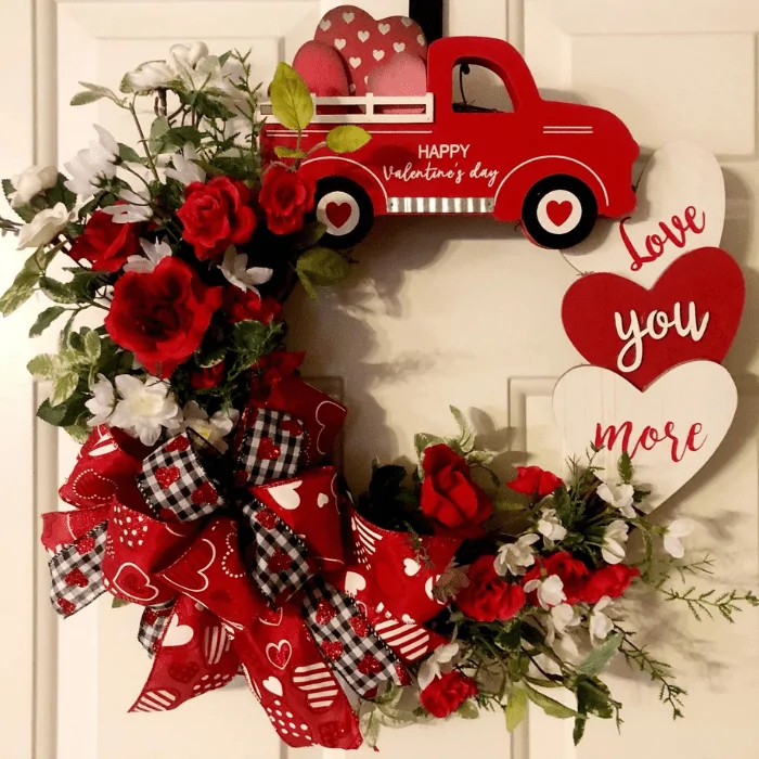25+ Gorgeous Valentine’s Day Ideas to Style Your Front Door