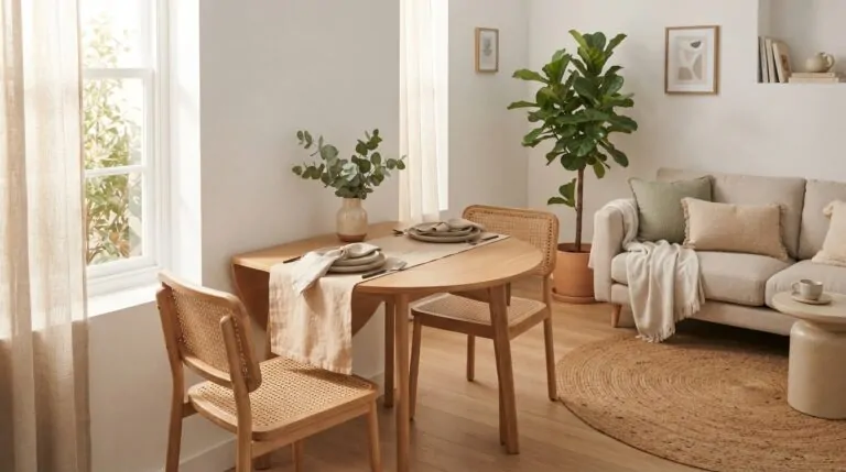 20 Space Saving Dining Table Ideas That Make Small Living Rooms Feel Bigger